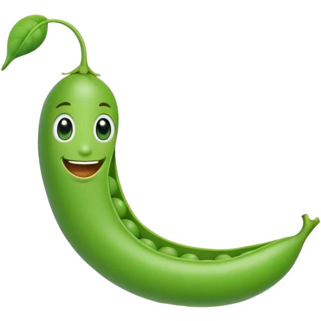 smiling pea pod emoji