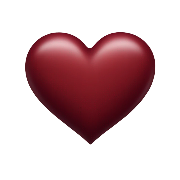 dark red heart emoji