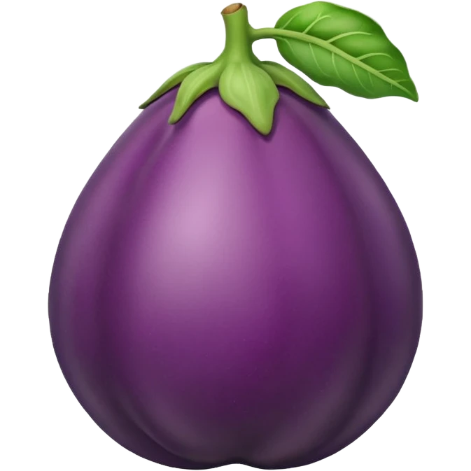 Eggplant inside peache emoji