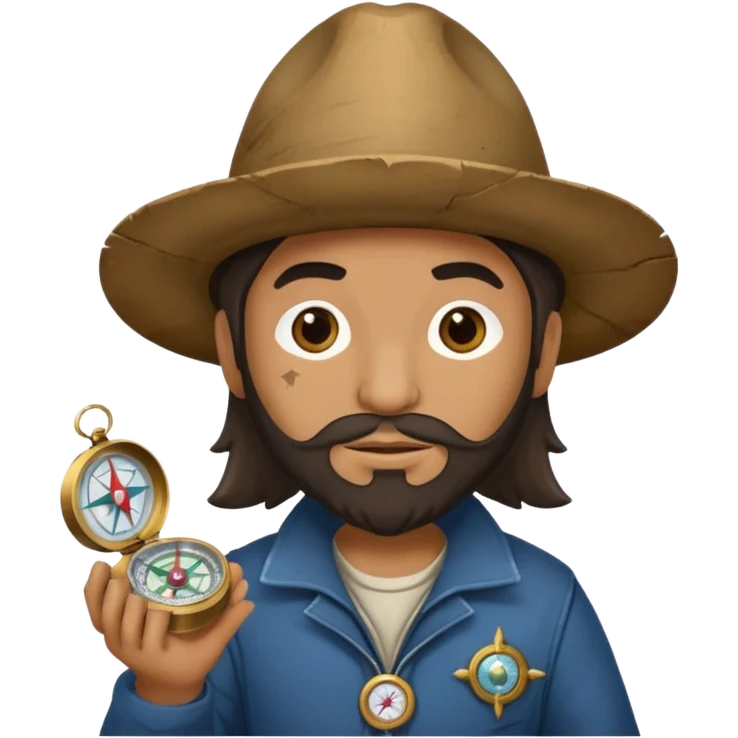 Magellan with compas emoji