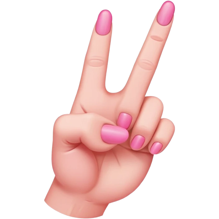 Pink middle finger  emoji