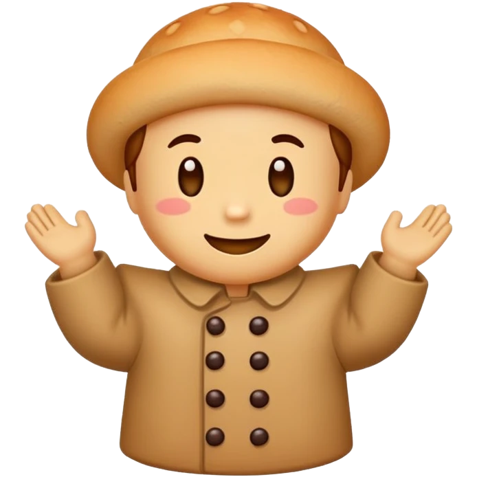 Petit biscuit bonhomme en pain d'épices emoji