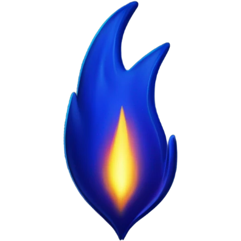 dark blue flame emoji
