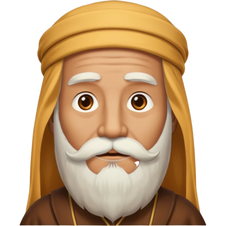 a wise man without face emoji