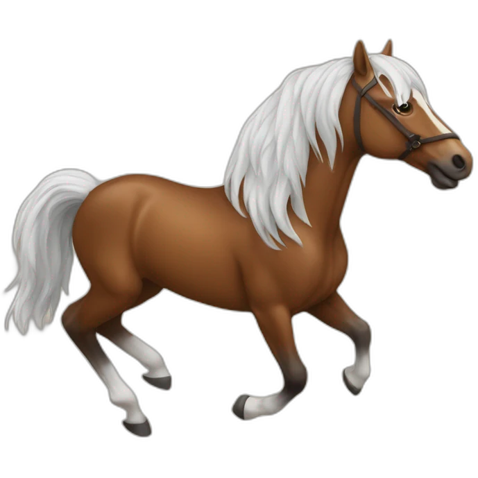 Cheval qui saute emoji