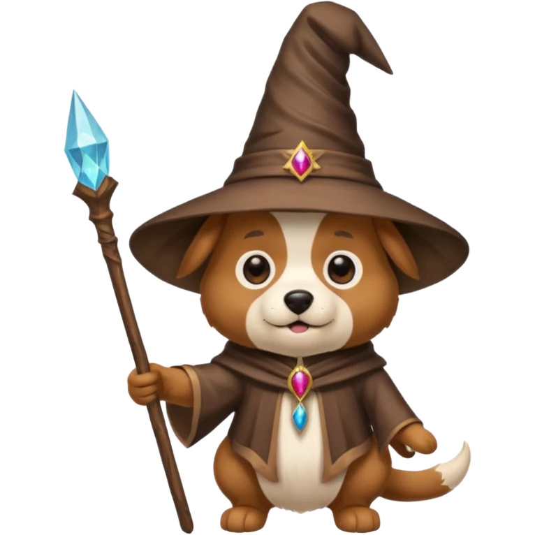 Dog wizard emoji