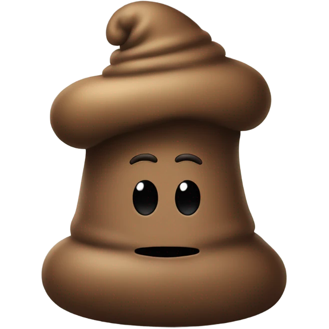 Tall poo with hat emoji