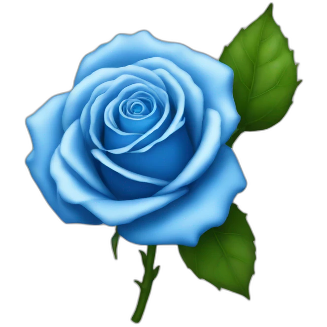 Blue rose emoji