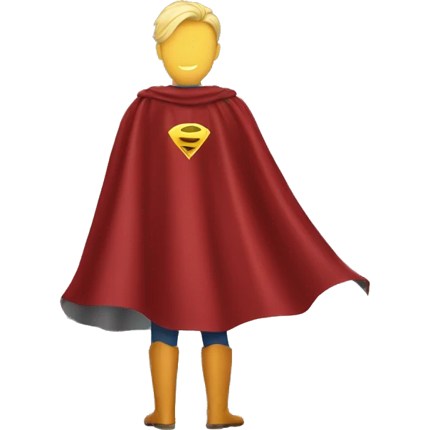 super hero cape emoji