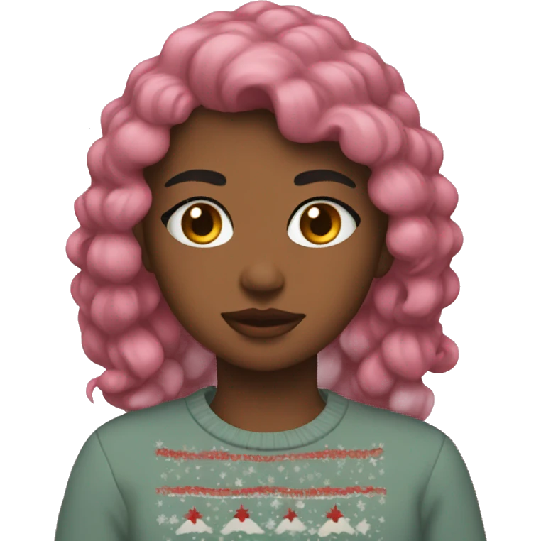 Soft girl Christmas   emoji