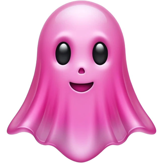 pink ghost emoji