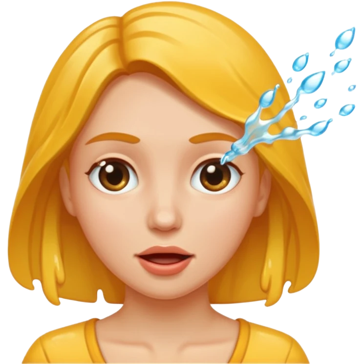 Woman squirting from pussy naked emoji