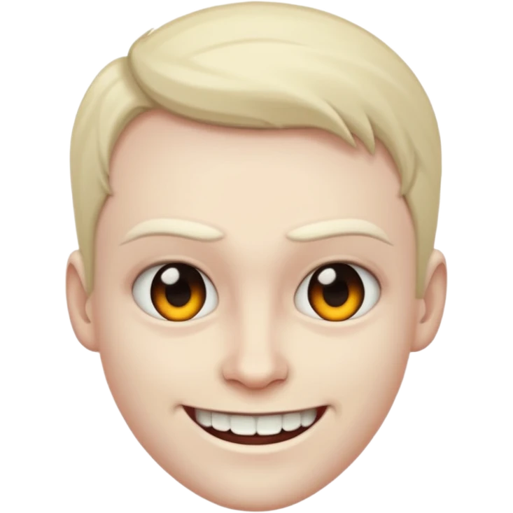 Menacing smile emoji