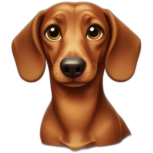 dachshund-face emoji