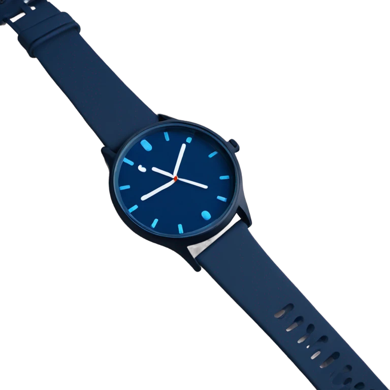 dark blue 
wrist watch emoji