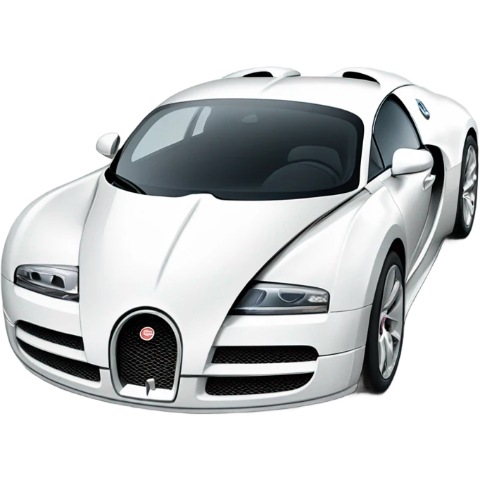 White Bugatti  emoji