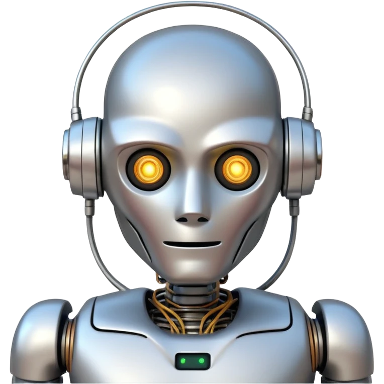 a drunk humanoid robot emoji