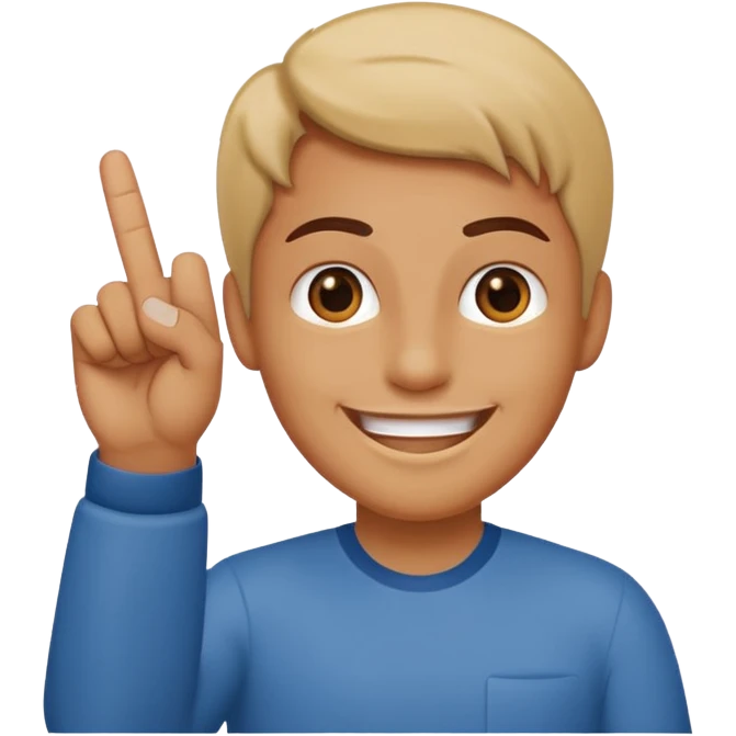 Smiling face with middle finger  emoji