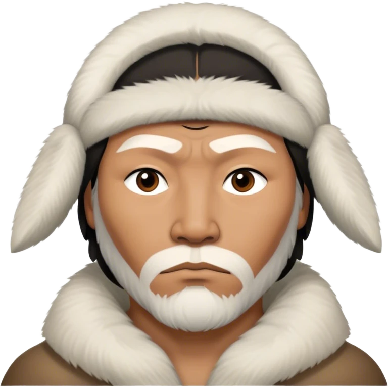 Inuit men photorealistic serious emoji