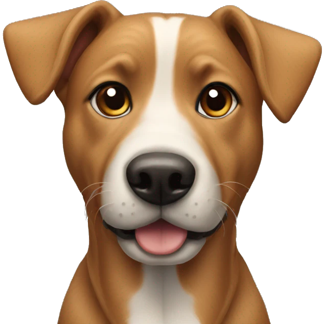 ears up dog black emoji