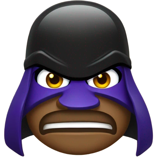 Grimace in a ravens jersey emoji