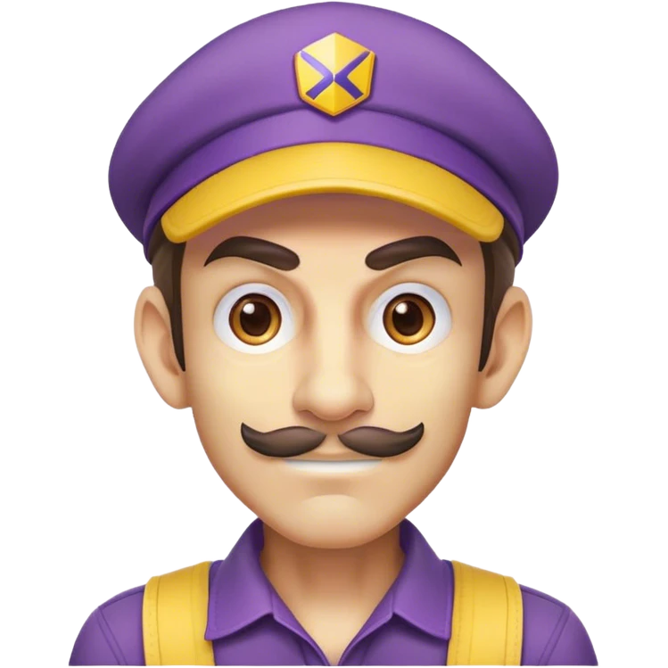 waluigi wearing a dhl hat emoji