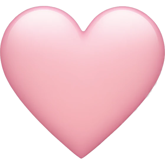 Light pink heart emoji