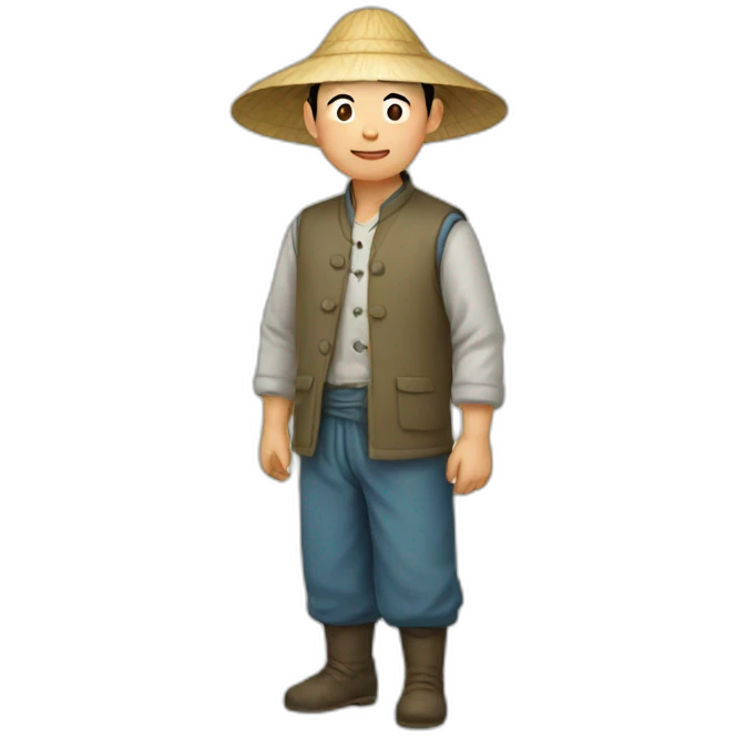 Chinese farmer emoji