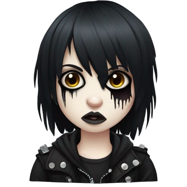 young emo zombie emoji