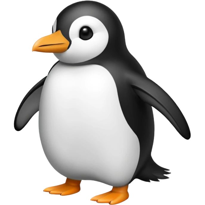 Un pingüino escondiéndose en la niebla emoji