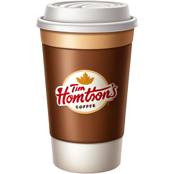 A tim hortons coffee emoji