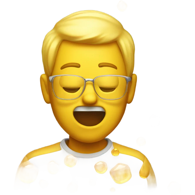 yellow man throwing up honey emoji