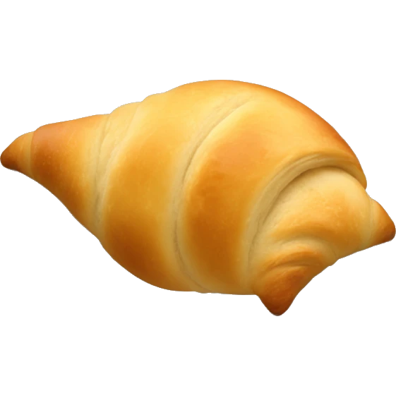 Crescent roll on a plate  emoji