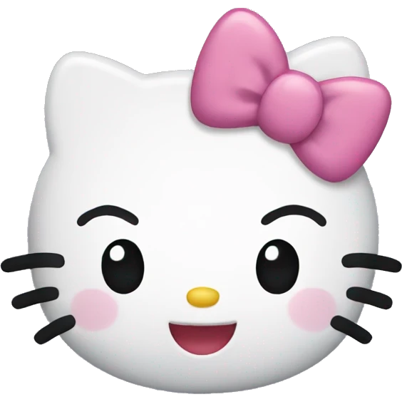 hello kitty smiling emoji