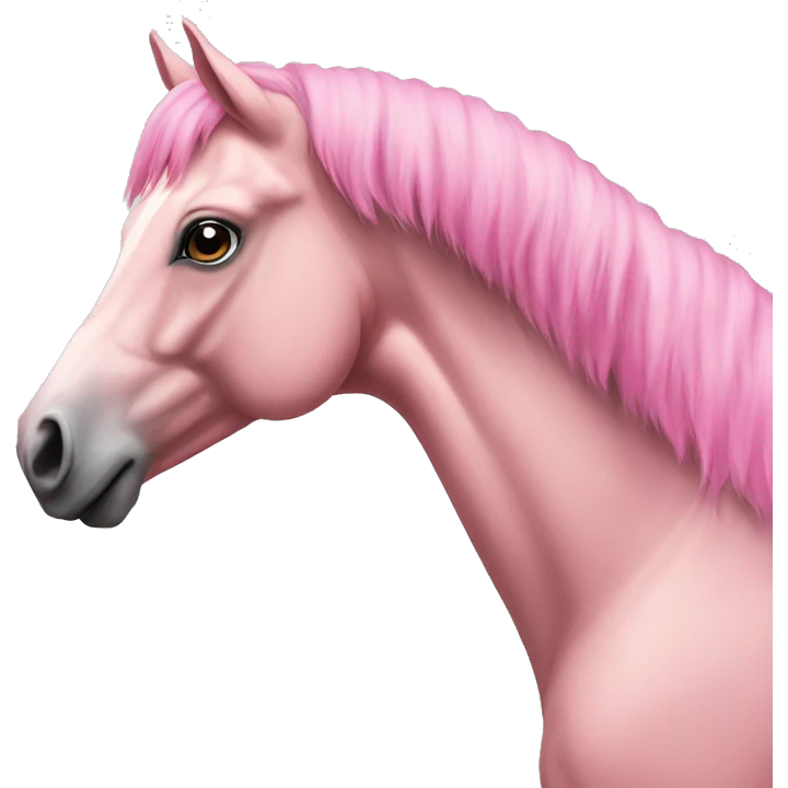 Pink horse emoji