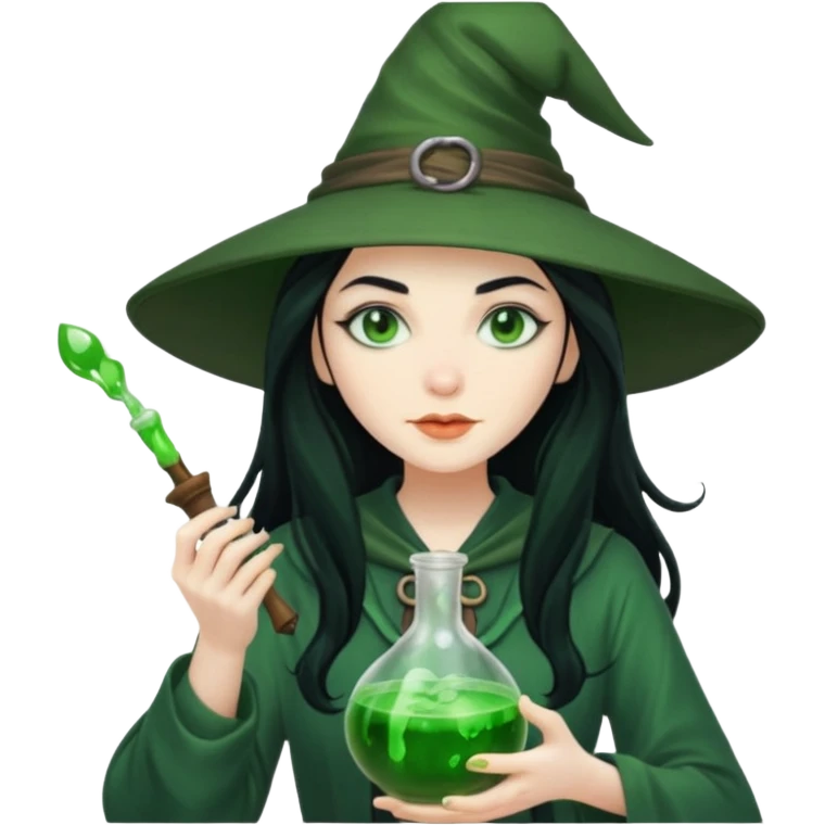 green witch cooking potion emoji