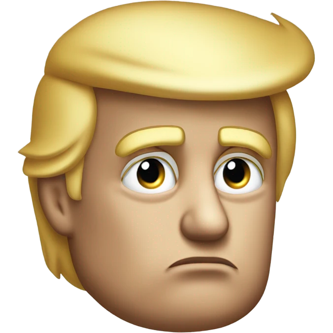 trump not thinking  emoji