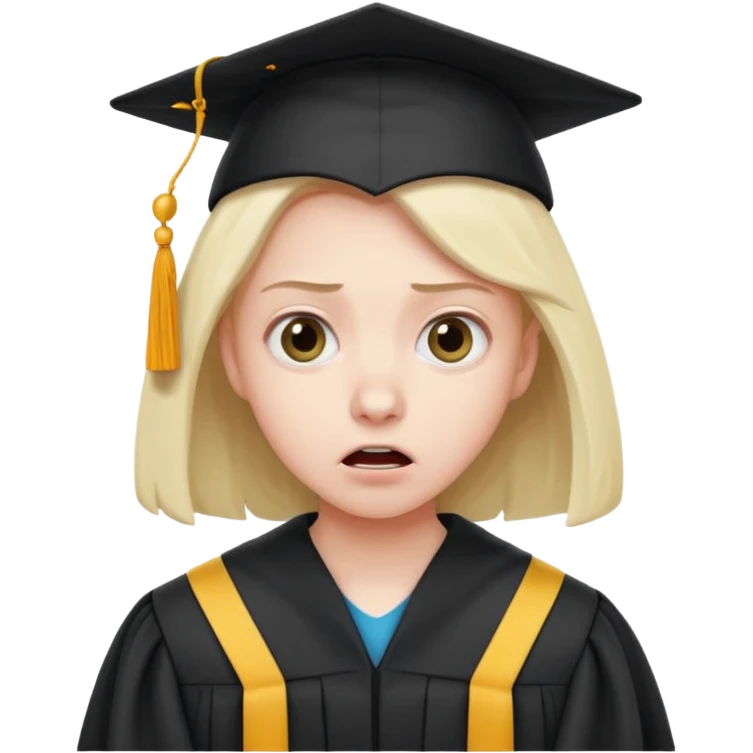terrifying graduation emoji