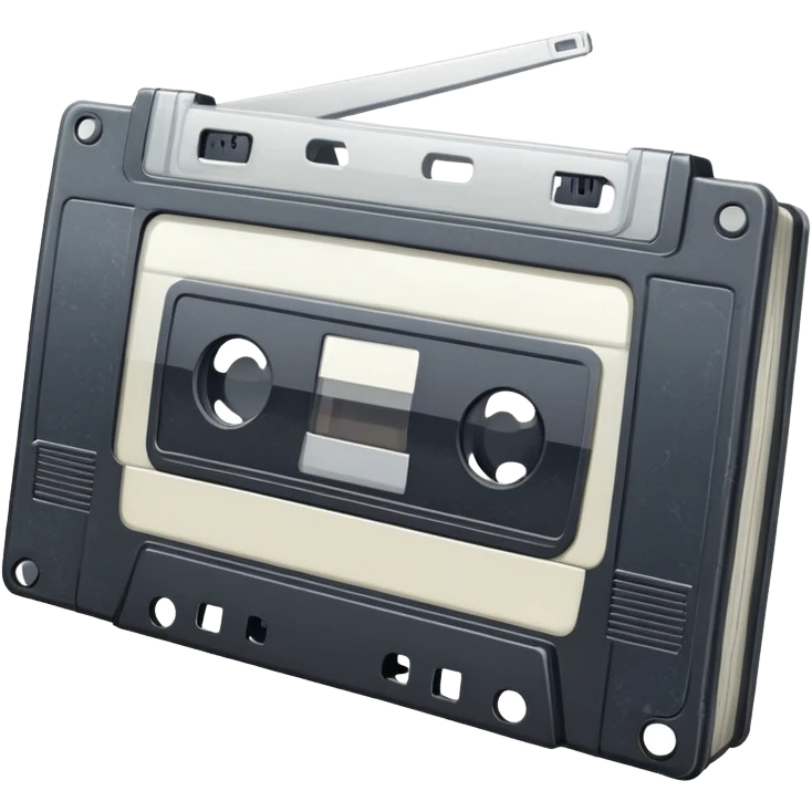 Realistic VHS tape emoji