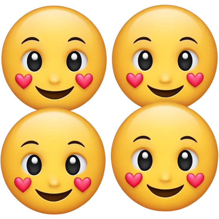 smiling face with 3 black hearts emoji