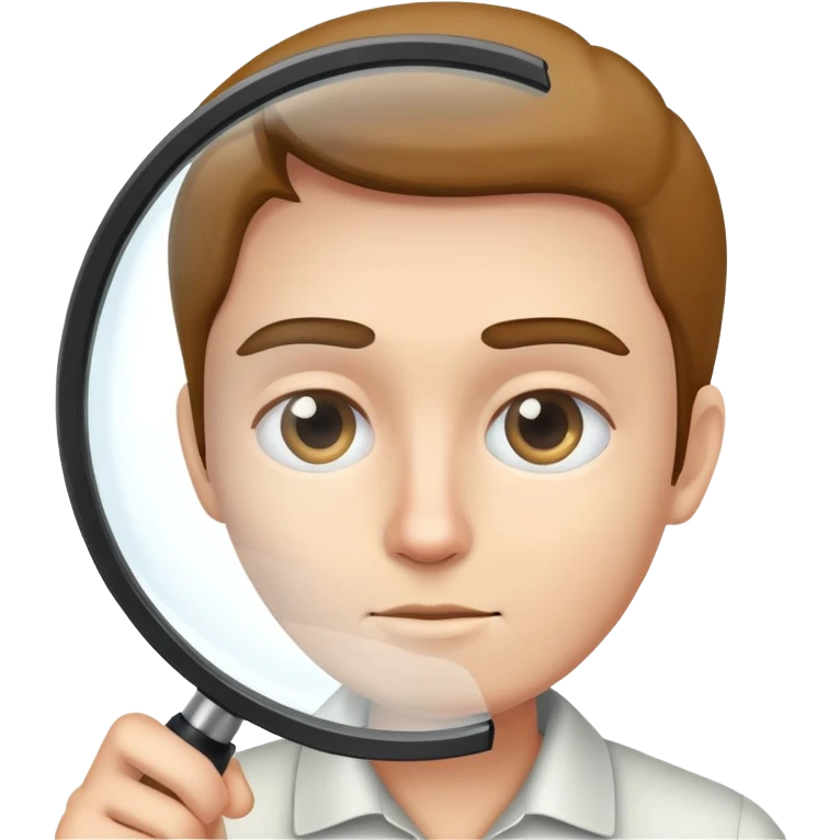 person examining with magnifying glass emoji