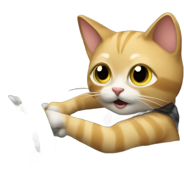Cat driving car emoji