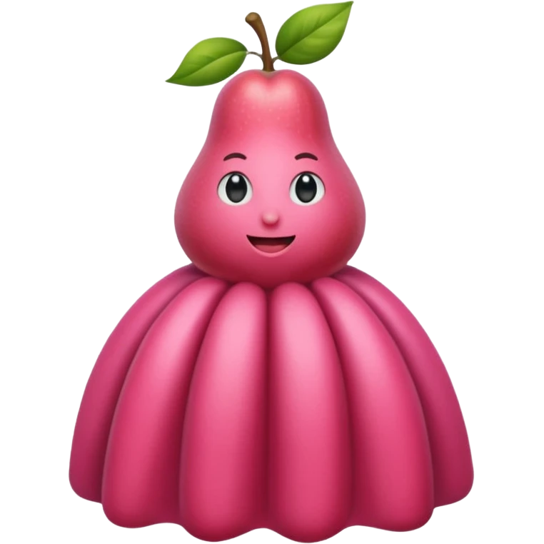 eine birne in einem pinken kleid soll aussehen wie eine reiche frau aber als birne die frau soll eine birne sein die frucht  emoji