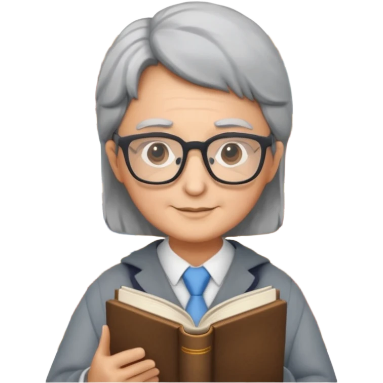 The wise librarian emoji