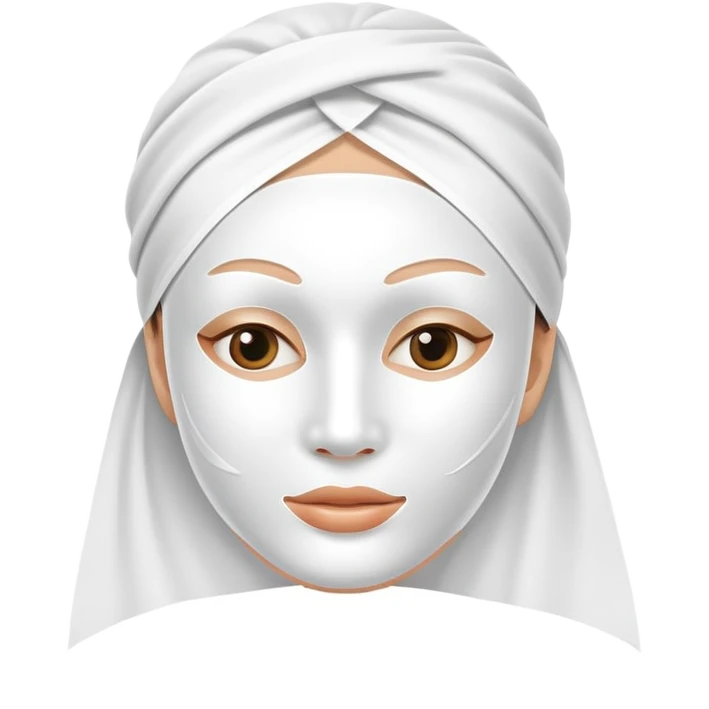 thin sheet face mask skincare emoji