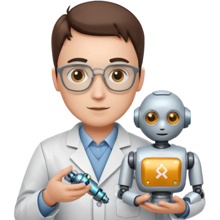 a robotics teacher emoji