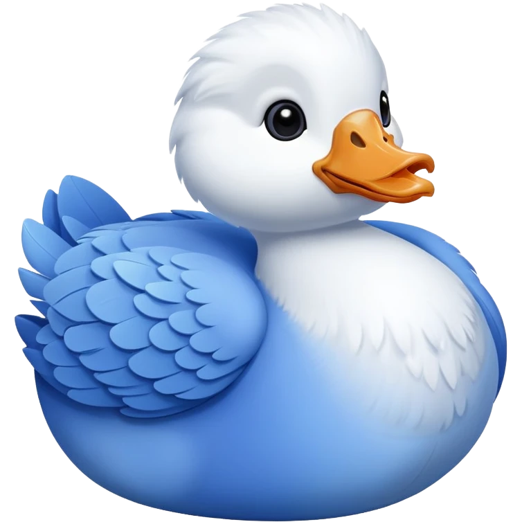 Blue silly Goose  emoji