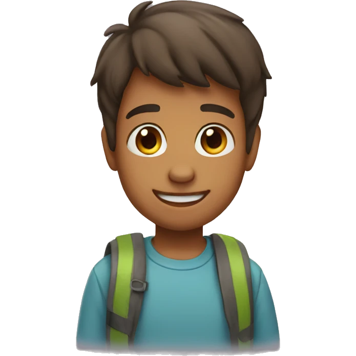 boy saying hello emoji