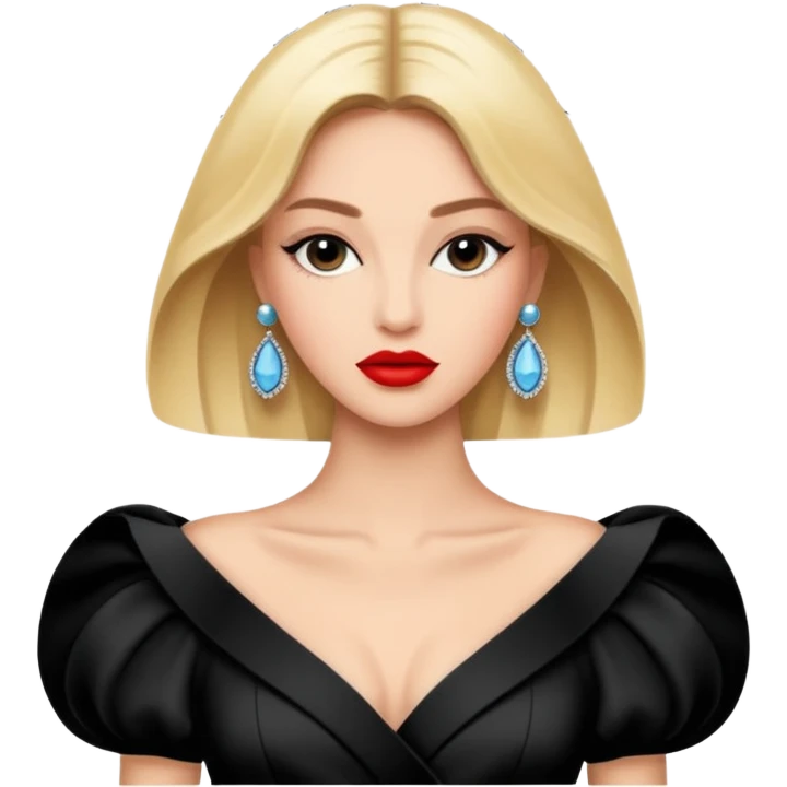 Fashion magazine with high fashion shot, in style of Vogue emoji