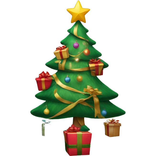 christmastree with presents emoji
